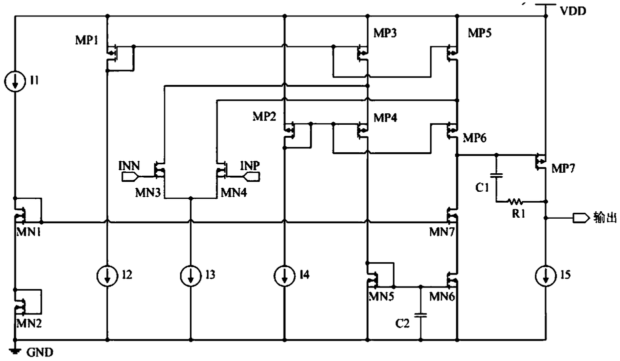 Rail-to-rail output linear Hall sensor circuit with adjustable sensitivity