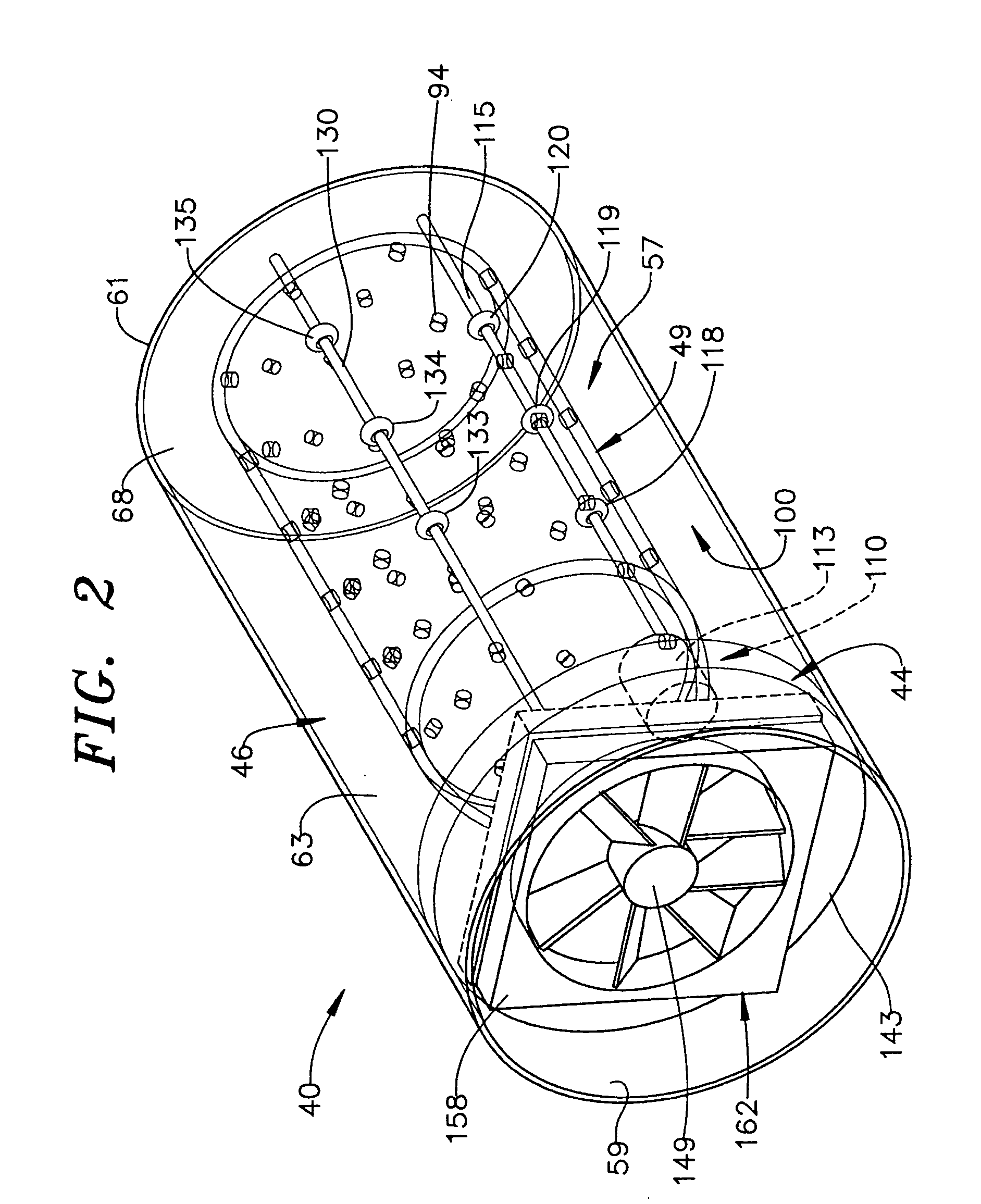 Device for rapidly chilling articles in a refrigerator