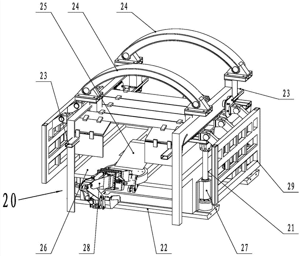 Stepping type tunneling support device suitable for tunneling in hard rock