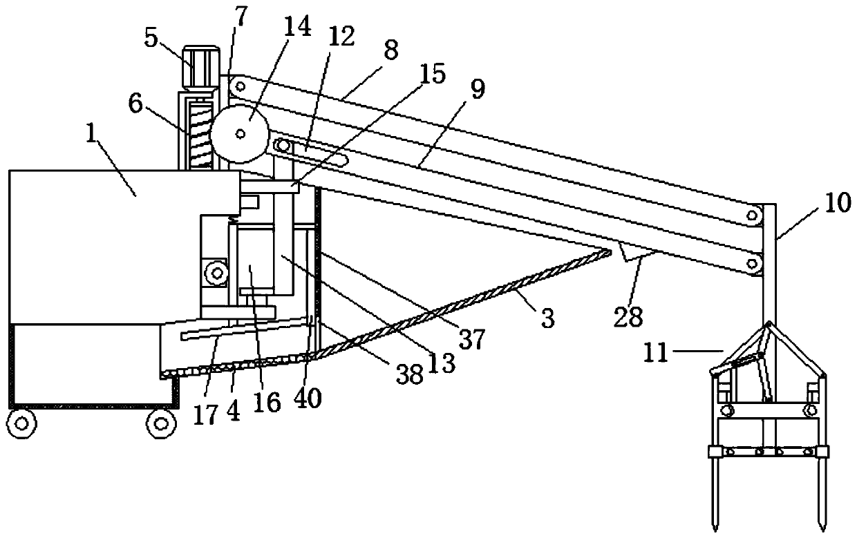 Quick peanut picking device