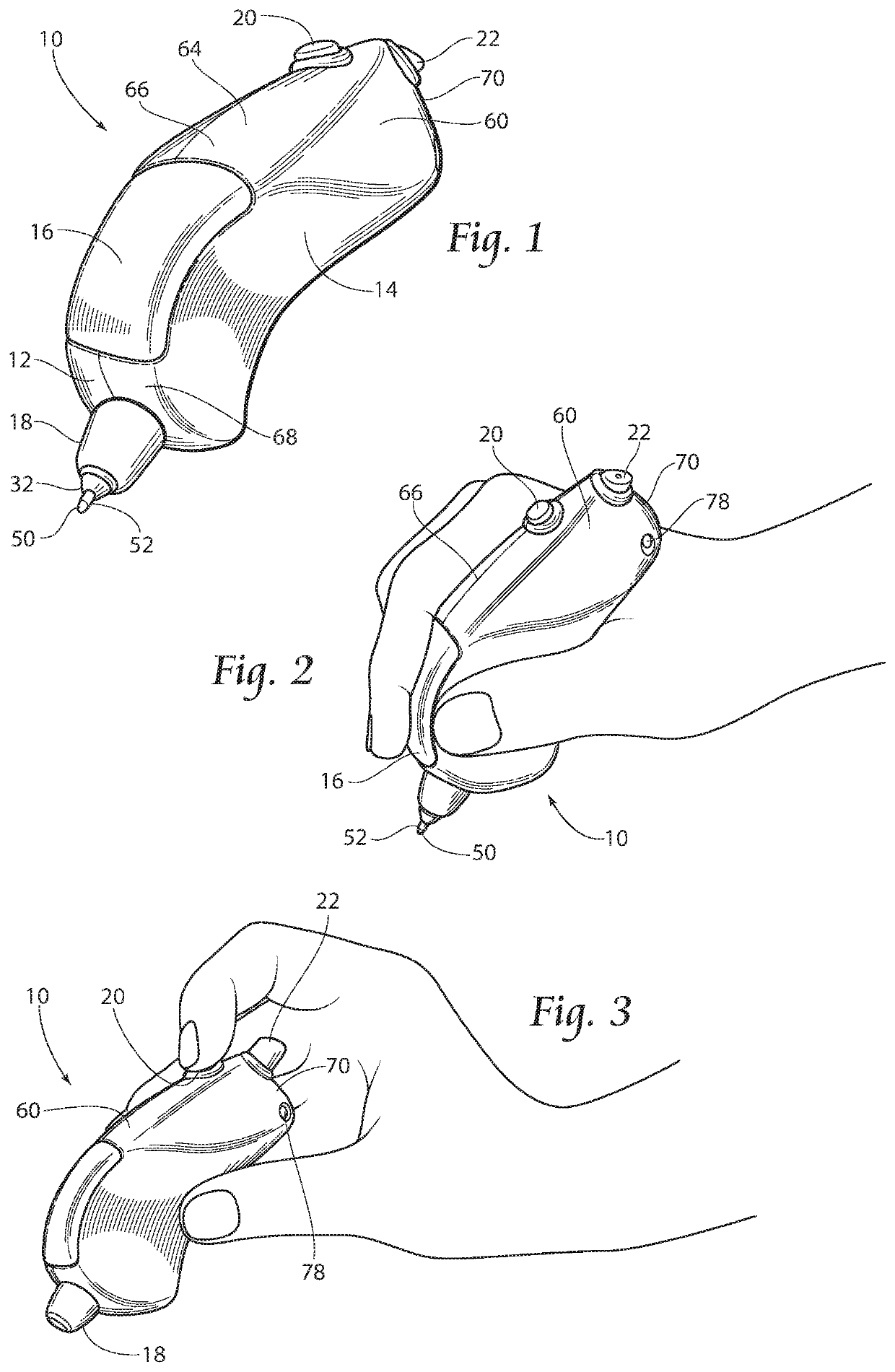 Ergonomic hand-held instrument