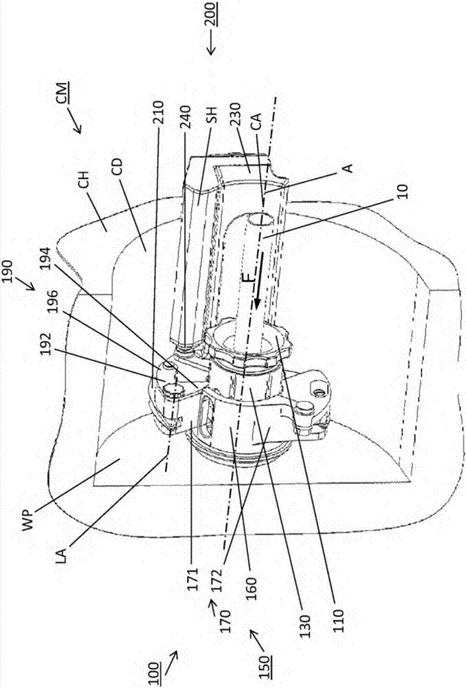 Casing brake assembly