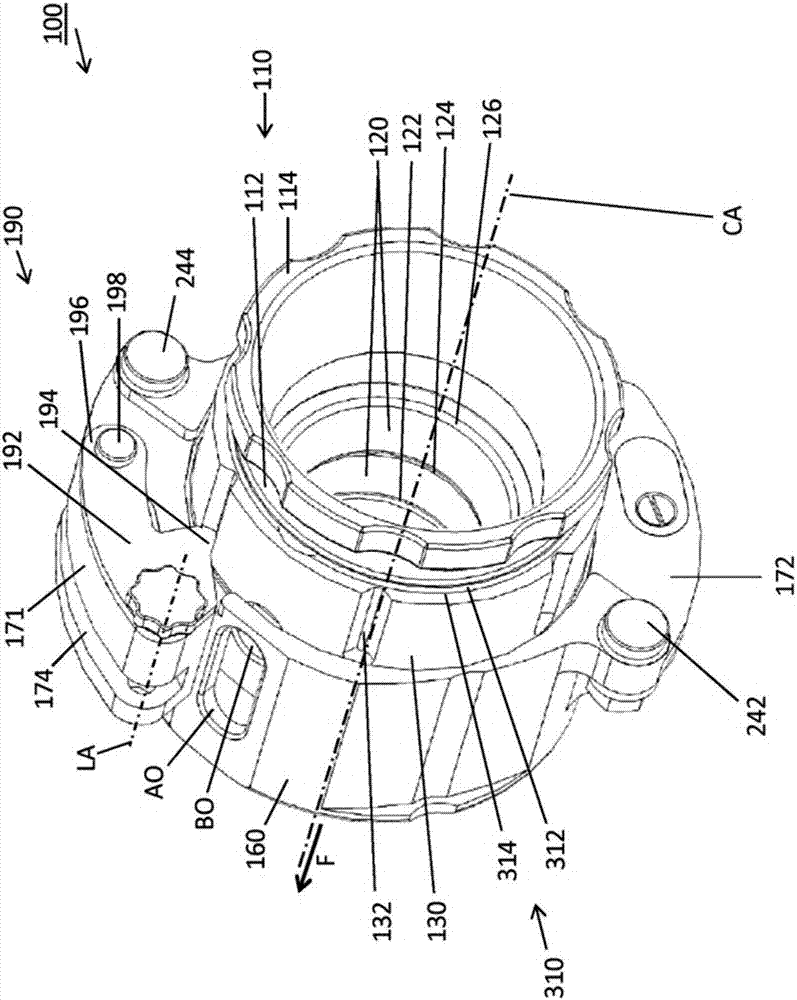 Casing brake assembly