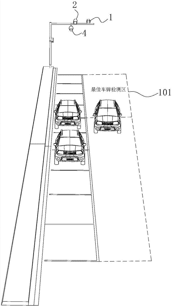 Roadside parking management device, system and method based on multi-type image collection