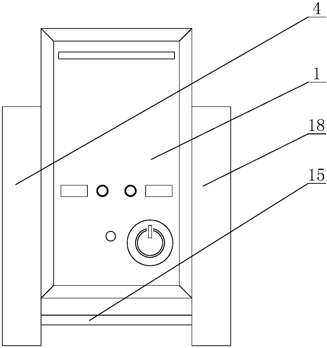 Computer host convenient for short-distance moving