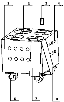 A mobile differential pressure precooling device