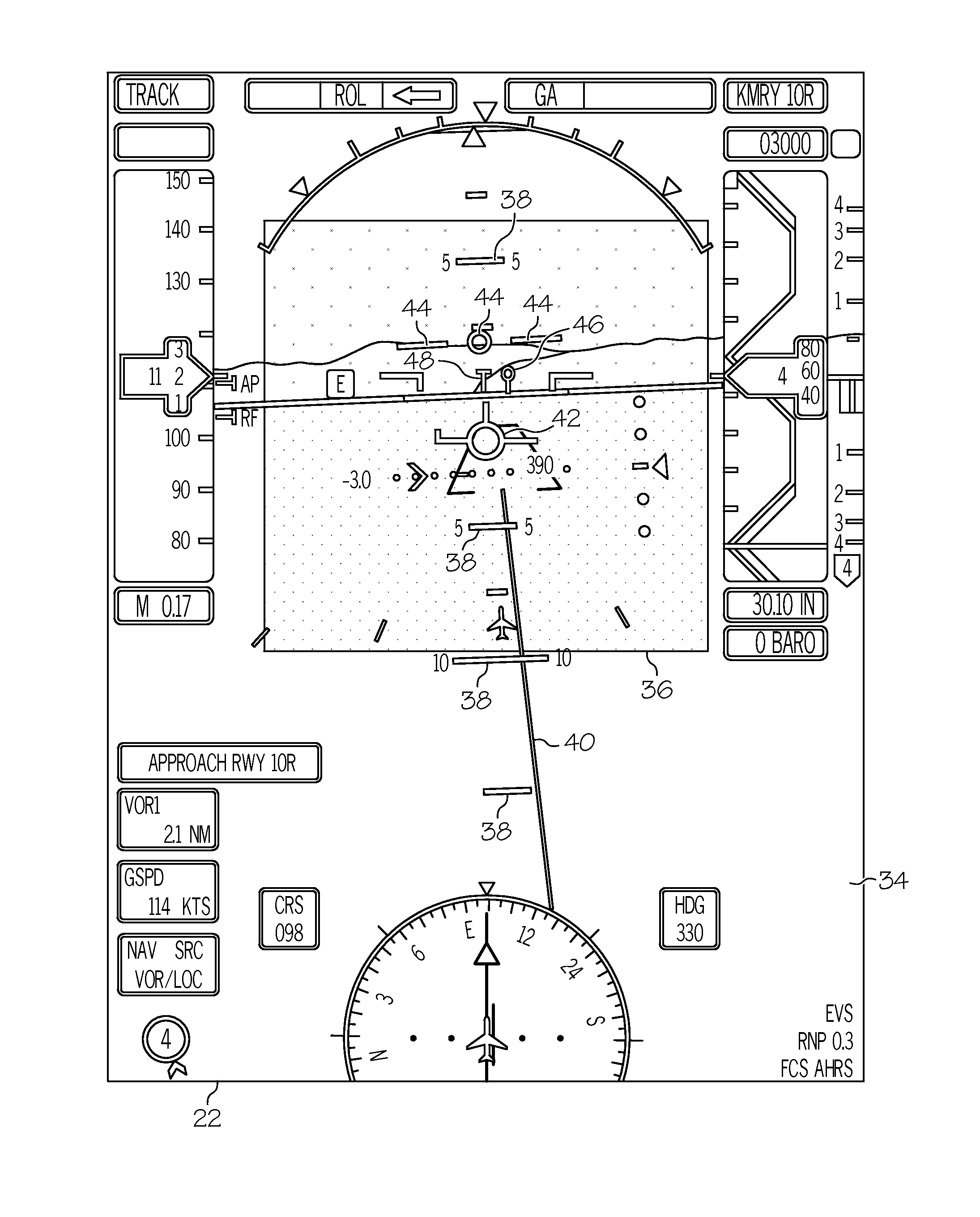 Systems, methods and computer readable media for displaying multiple overlaid images to a pilot of an aircraft during flight