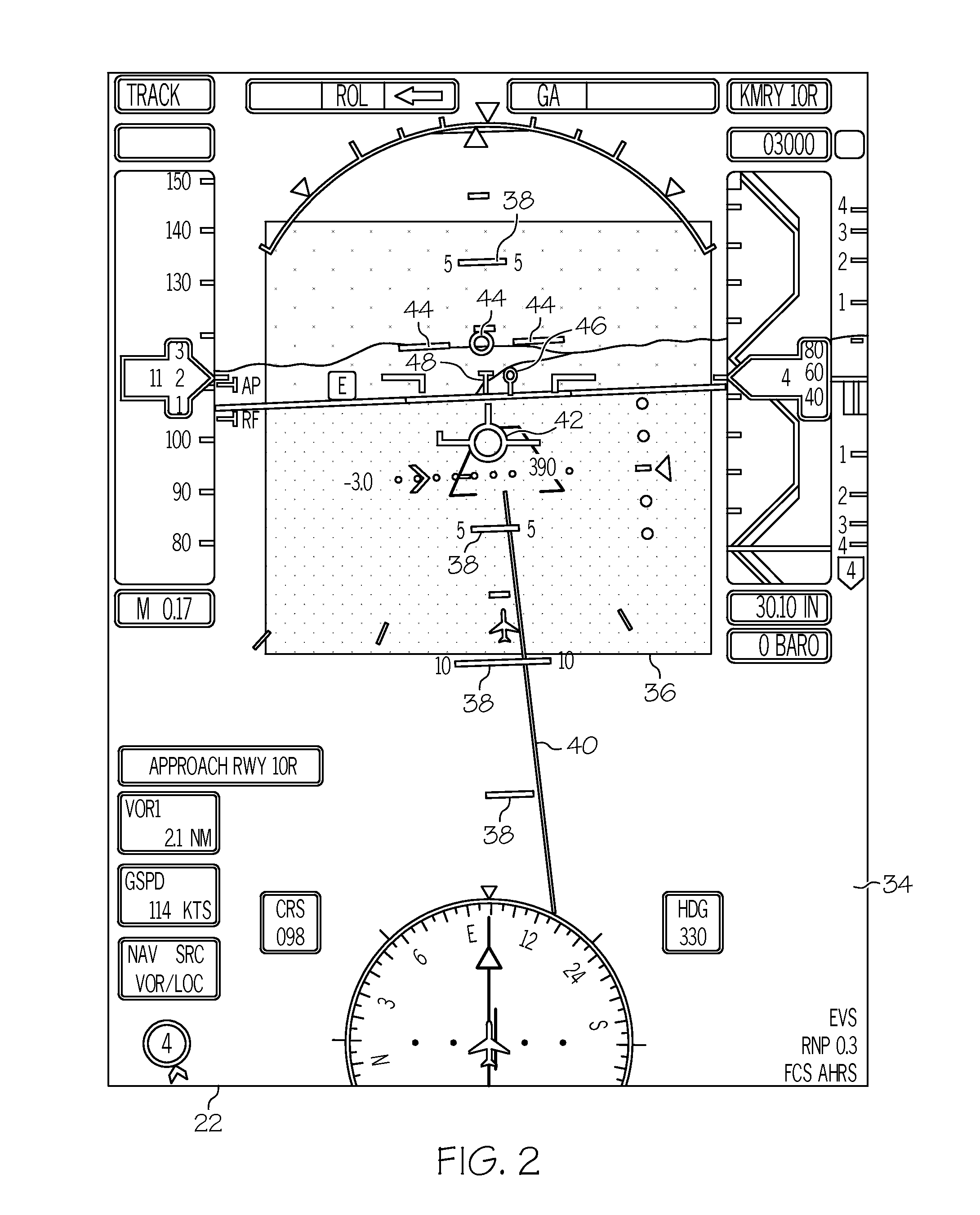 Systems, methods and computer readable media for displaying multiple overlaid images to a pilot of an aircraft during flight
