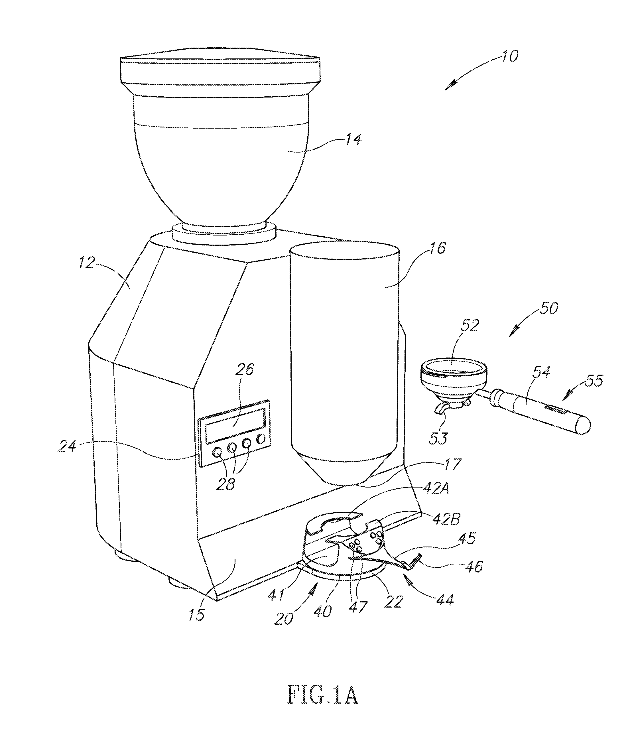 Apparatus for measurement of coffee