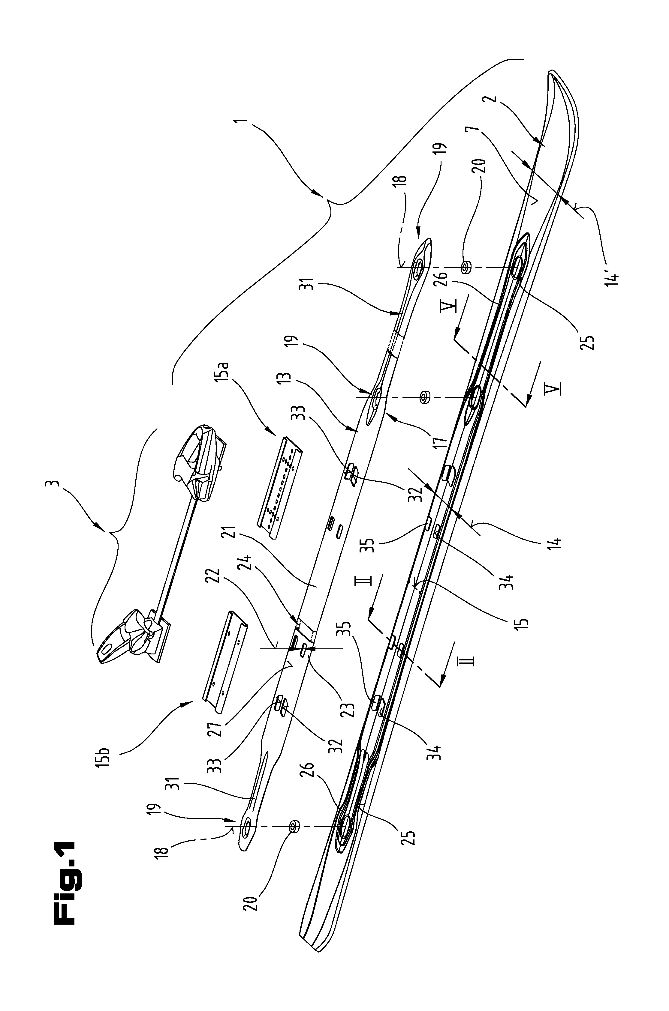 Board-like sliding device in the form of a ski or snowboard