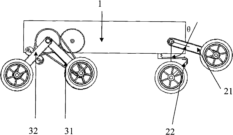 Wheel-leg combined type mobile robot platform