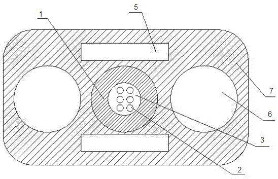 Radiation-resistant and bending-resistant reinforced optical cable