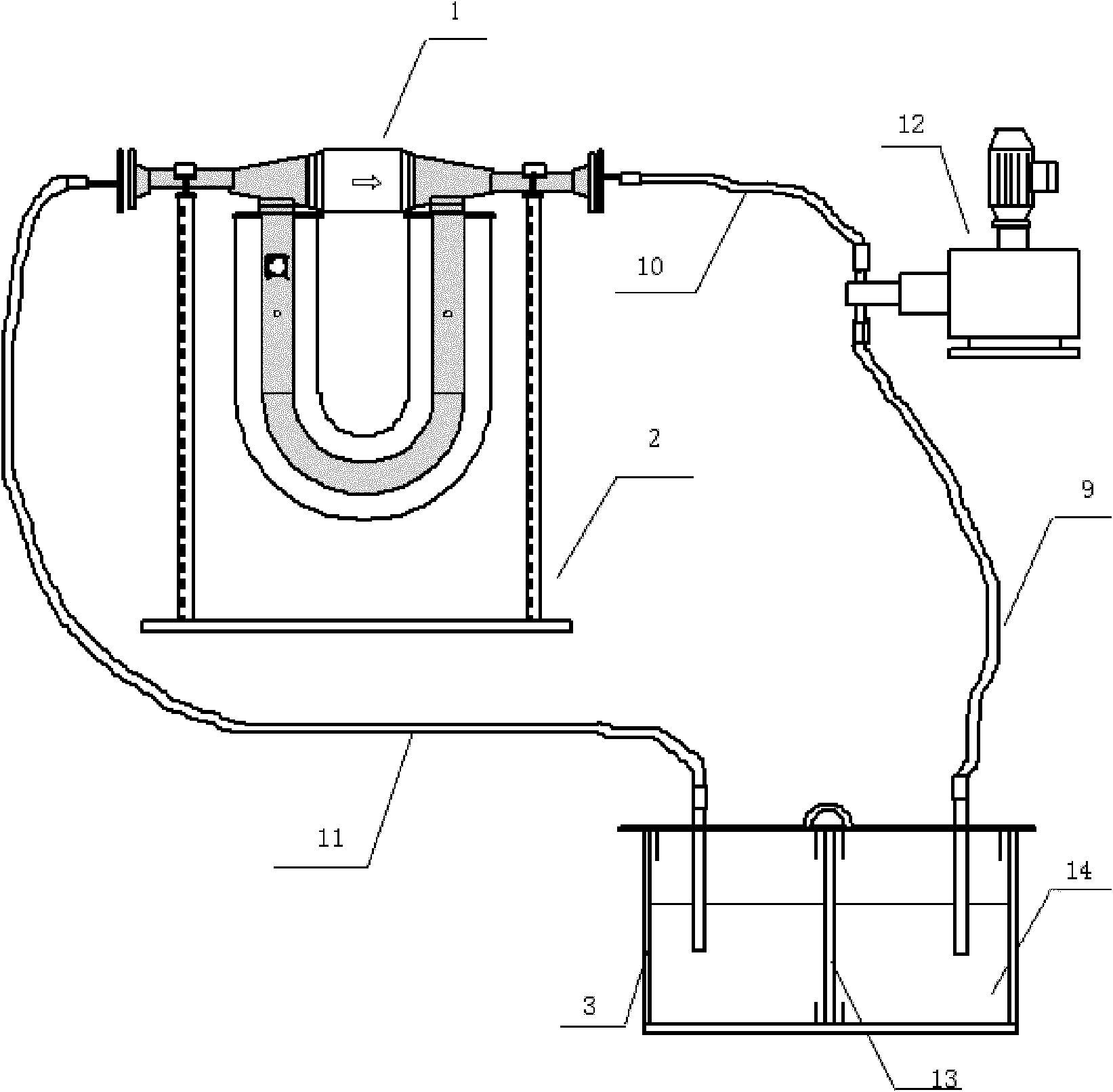 Method and device for cleaning mass flowmeter