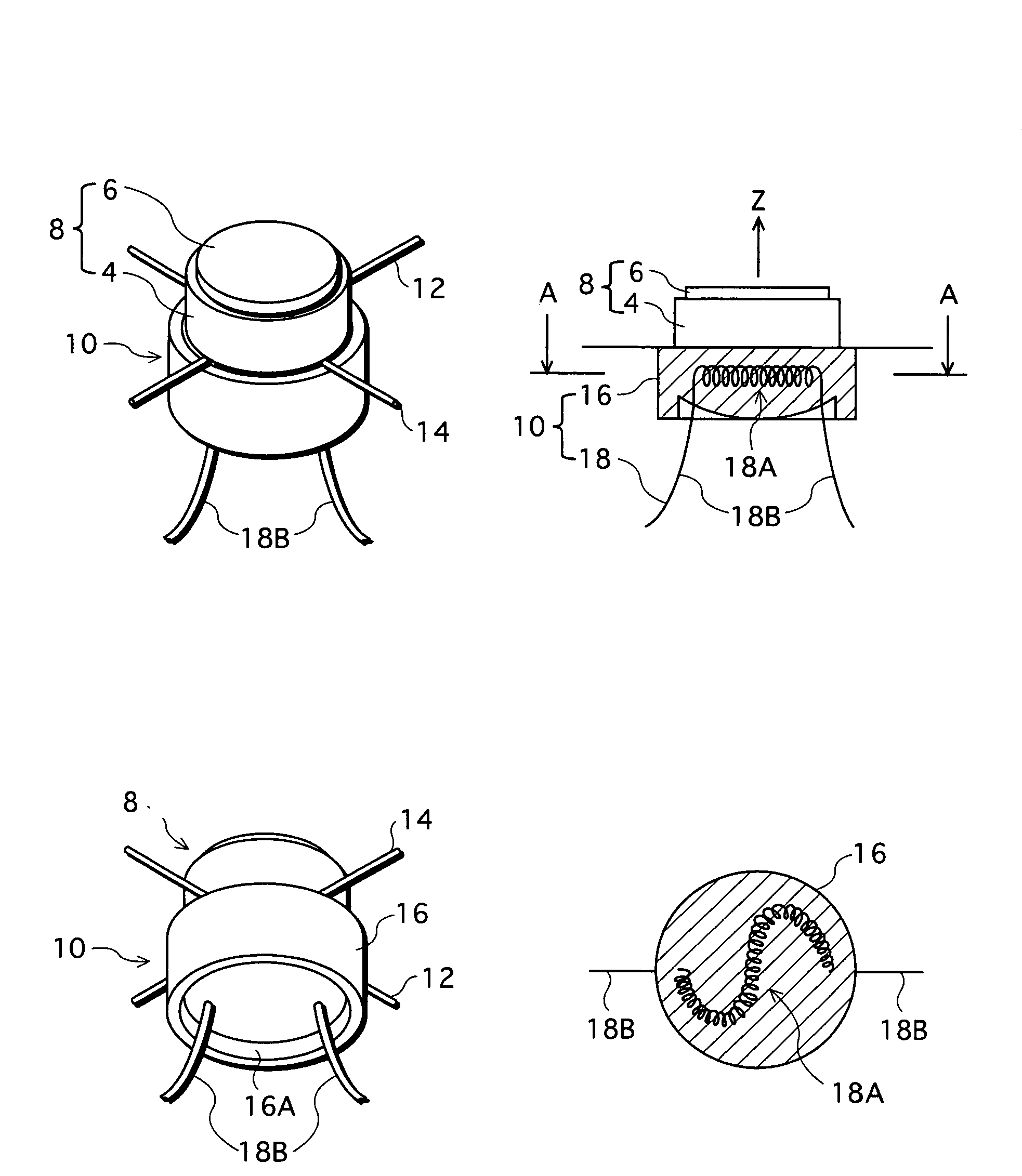 Cathode structure including barrier for preventing metal bridging from heater to emitter