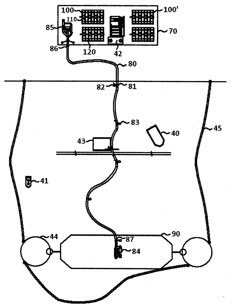 A near-shore wharfless tanker oil transfer system