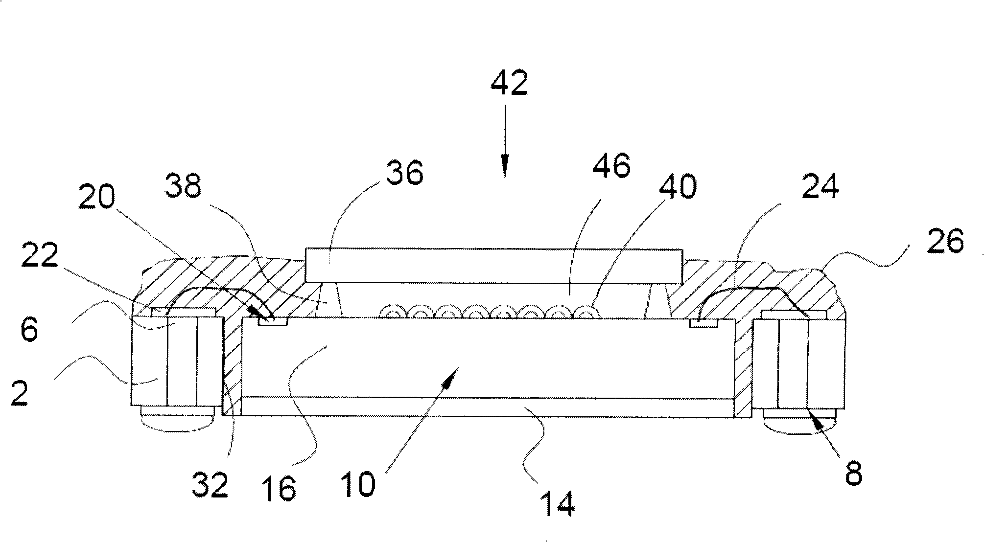 Image sensor package with grain receiving opening and method of the same