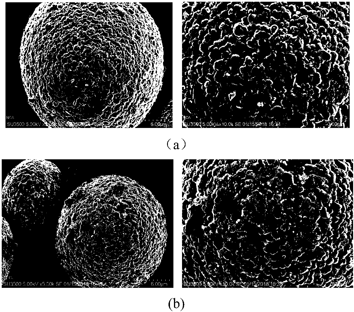 Lithium tungstate-coated Ni-Co lithium aluminate composite material and preparation method and application thereof
