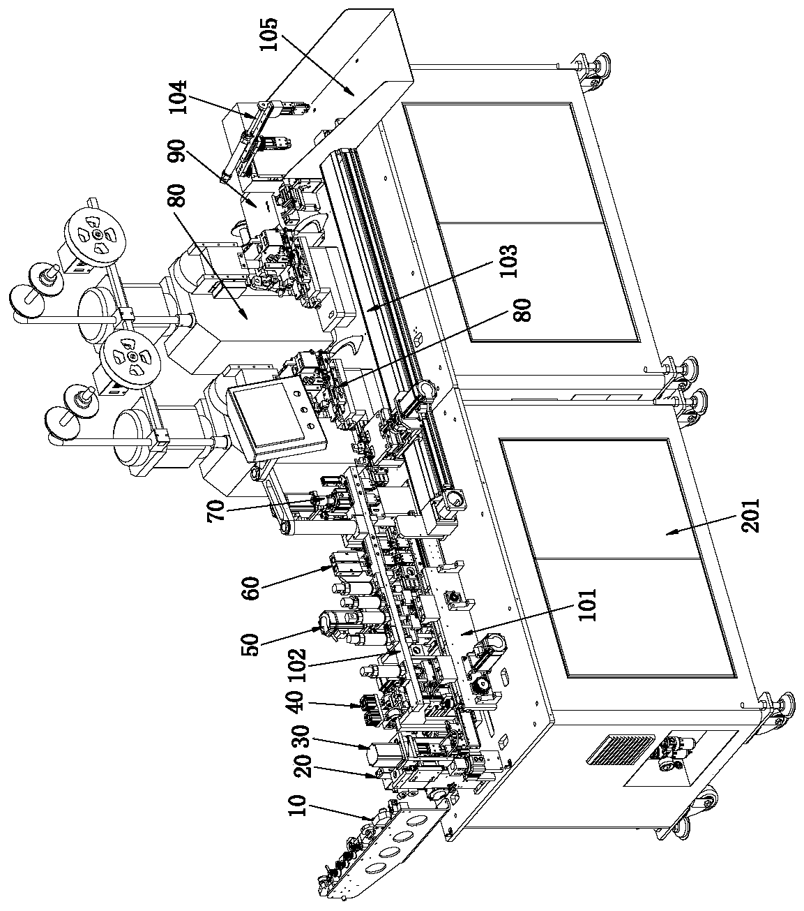 Sleeve penetrating device for connecting wire