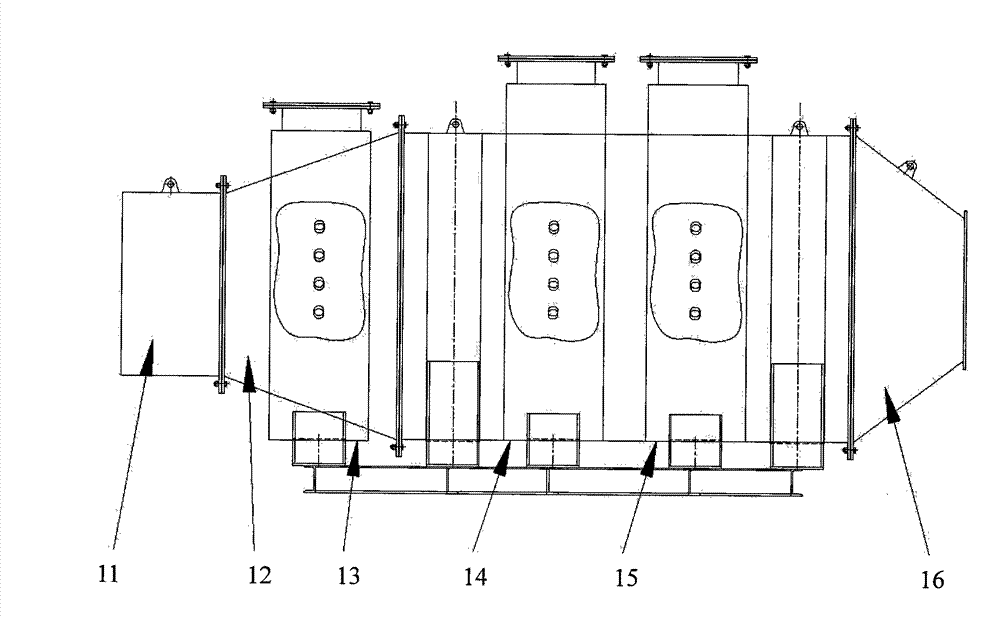 High-efficiency ammonia-method denitration process and device thereof