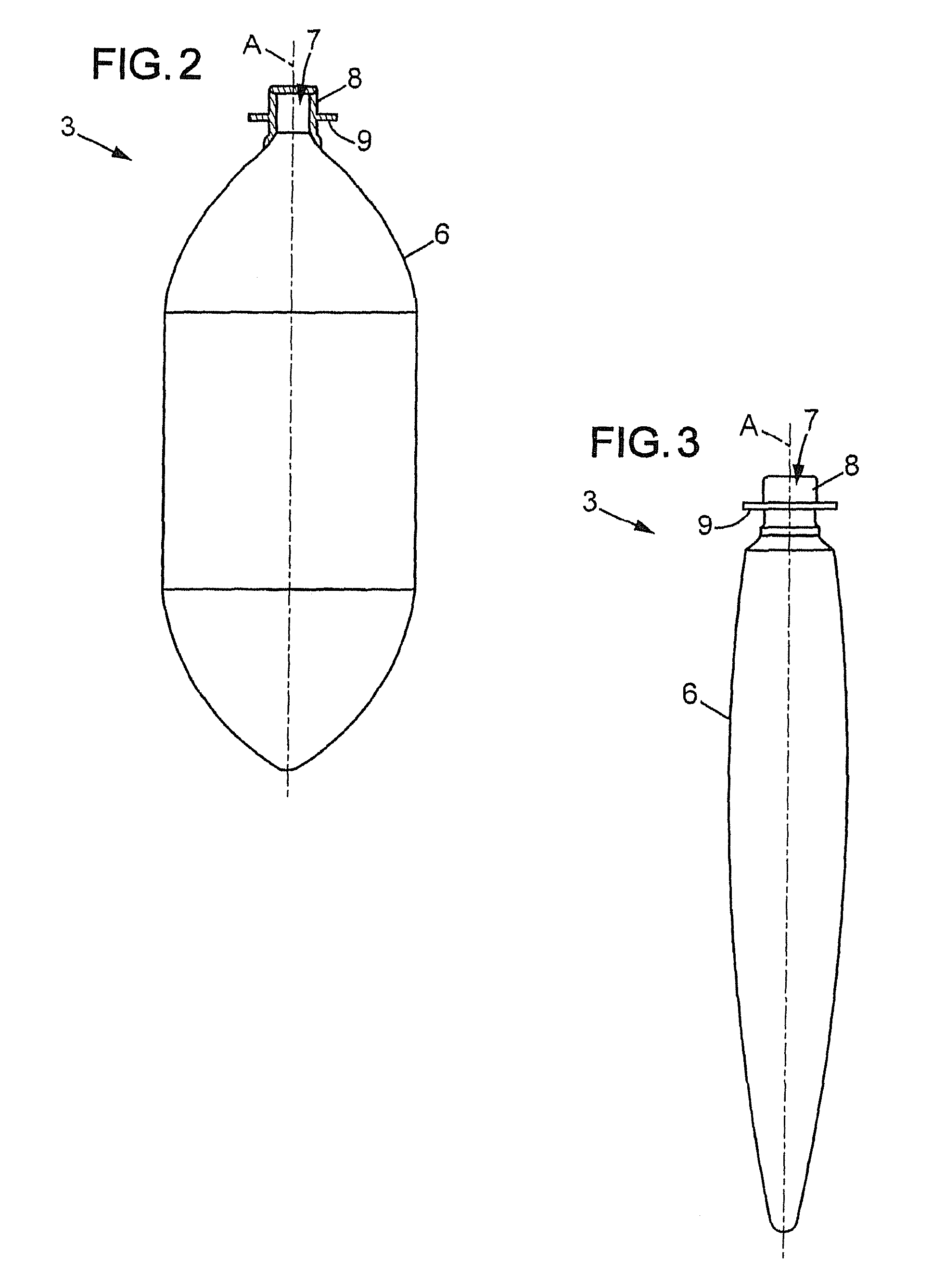 Method for producing a device for dispensing fluid product under pressure, apparatus for implementing such a method and device for dispensing fluid product under pressure