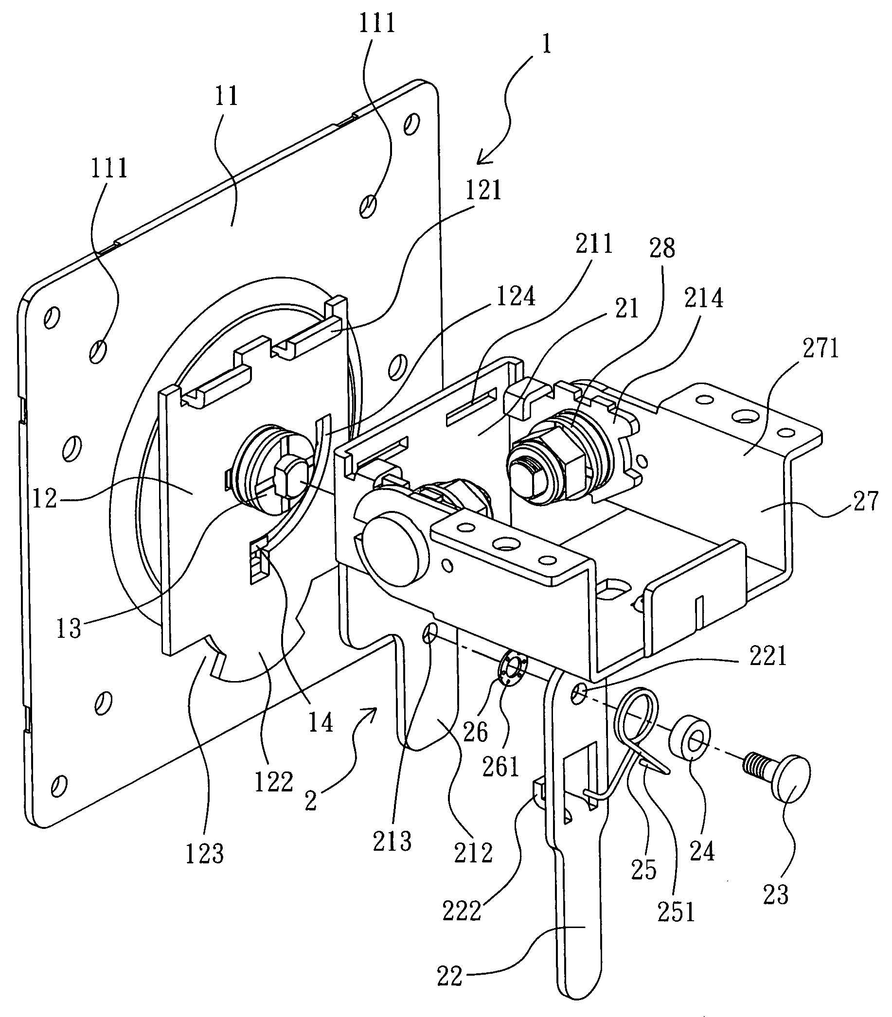 Quick-detachable mounting assembly