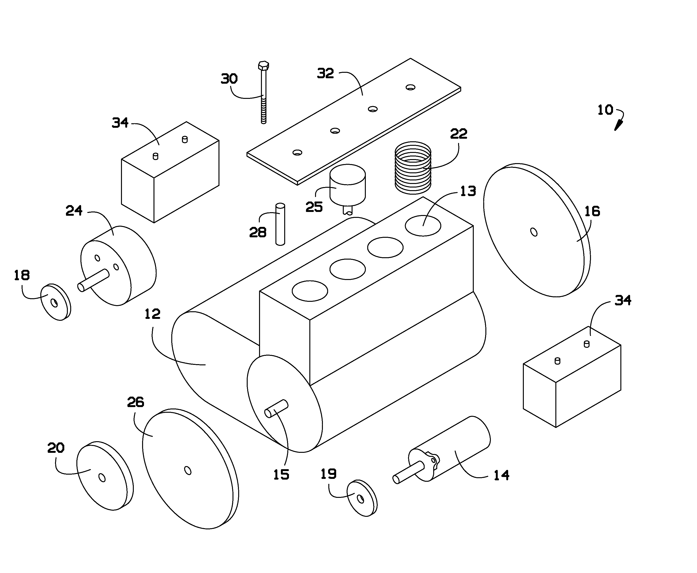 Hybrid motor for transportation