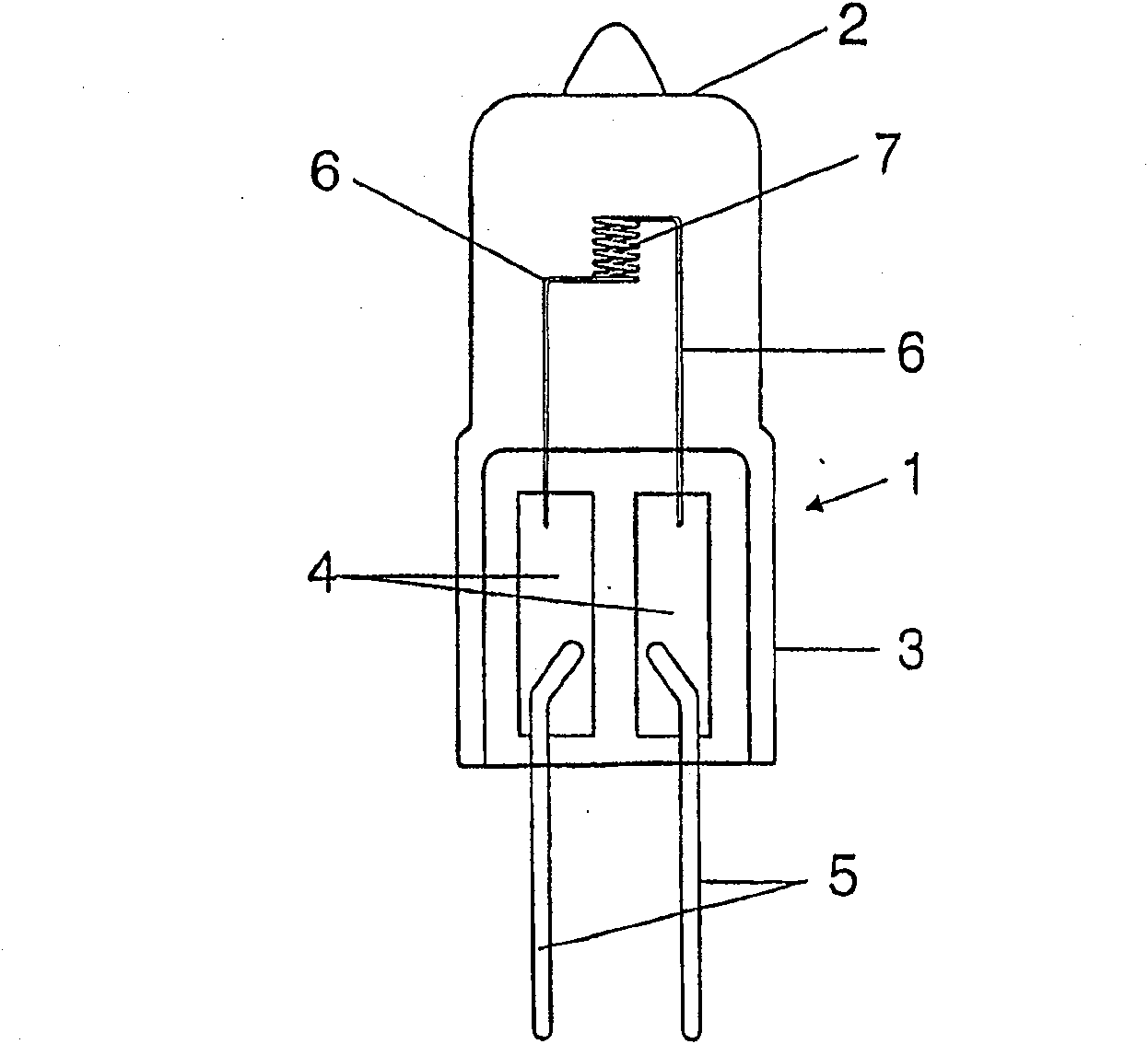 Light bulb containing an illumination body that contains carbide