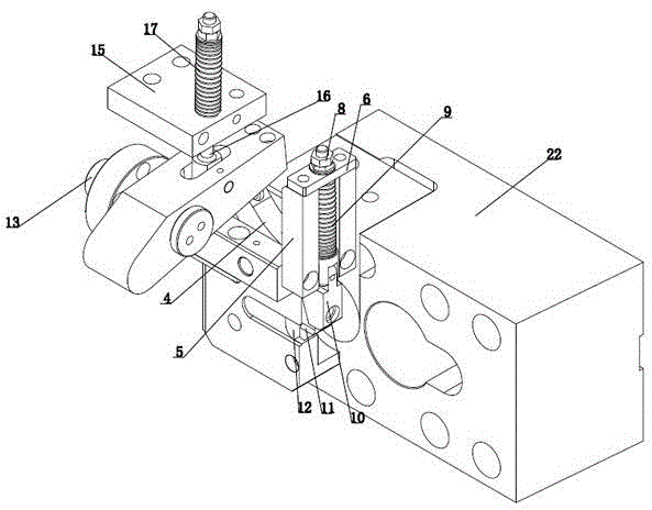 Integrated cutting and feeding mechanism of cold heading machine
