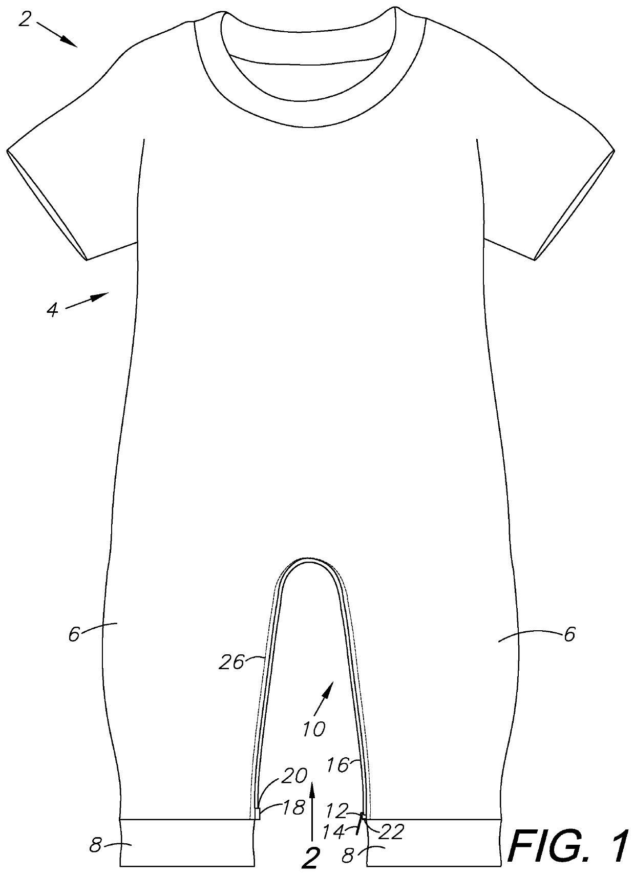 Child clothing device with reinforced zipper access, method of use, and method of manufacture