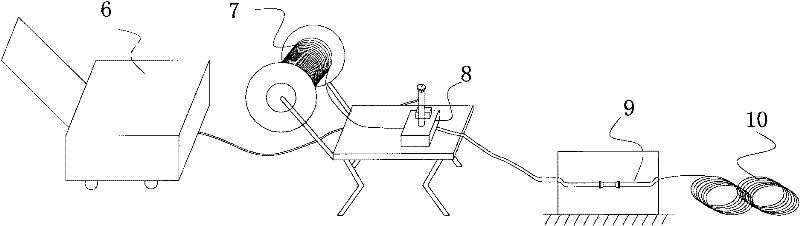 Method for paving internal concrete distributed sensing fibers