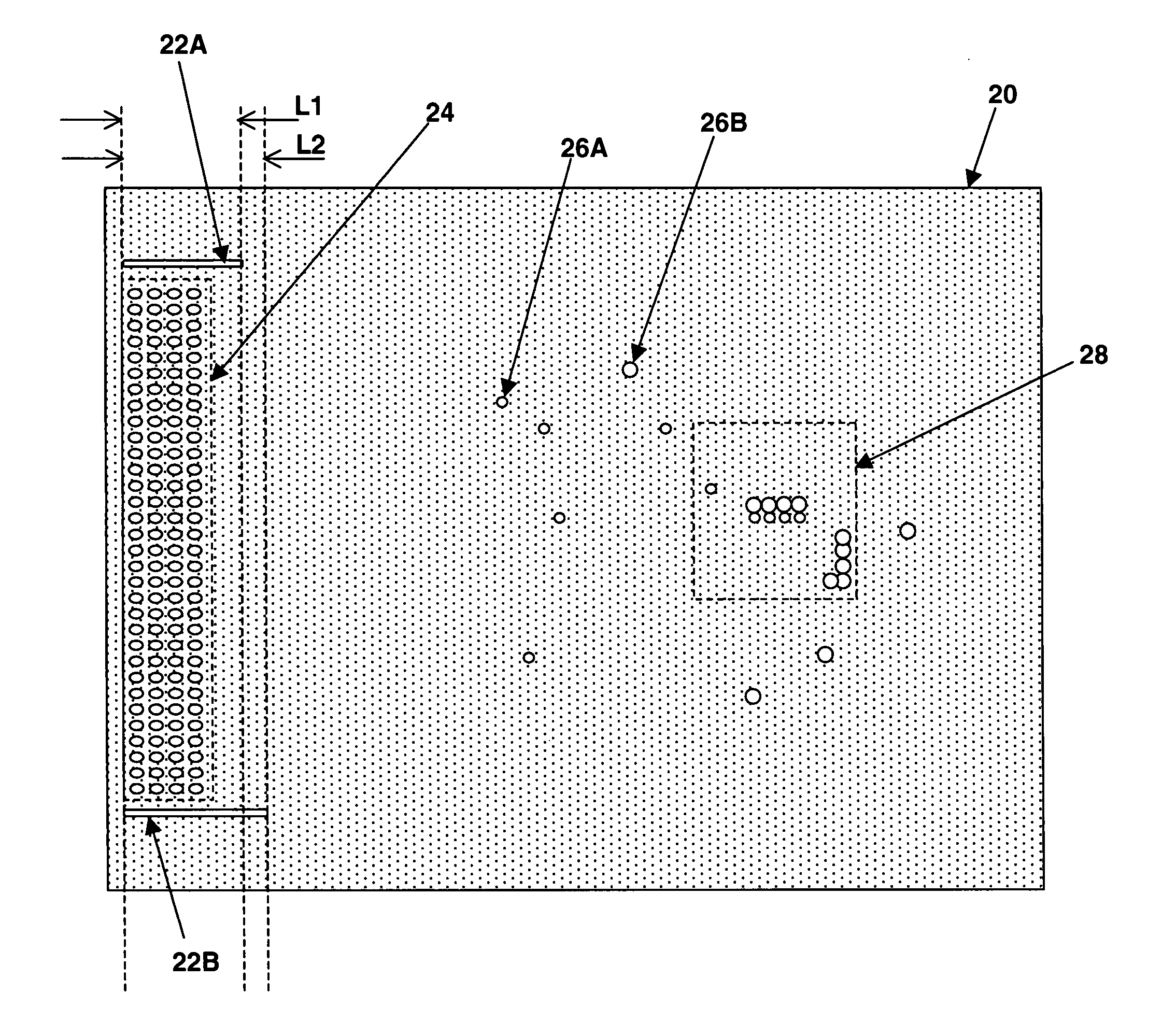 Method and apparatus for balancing power plane pin currents in a printed wiring board