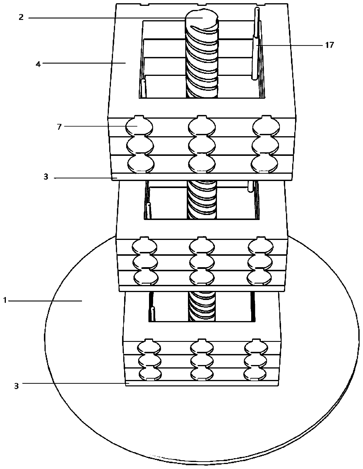 Physical function rehabilitation training pile