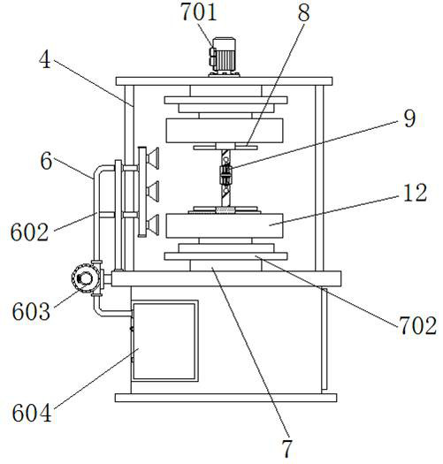 Environment-friendly hub machining and polishing equipment with scrap collecting function