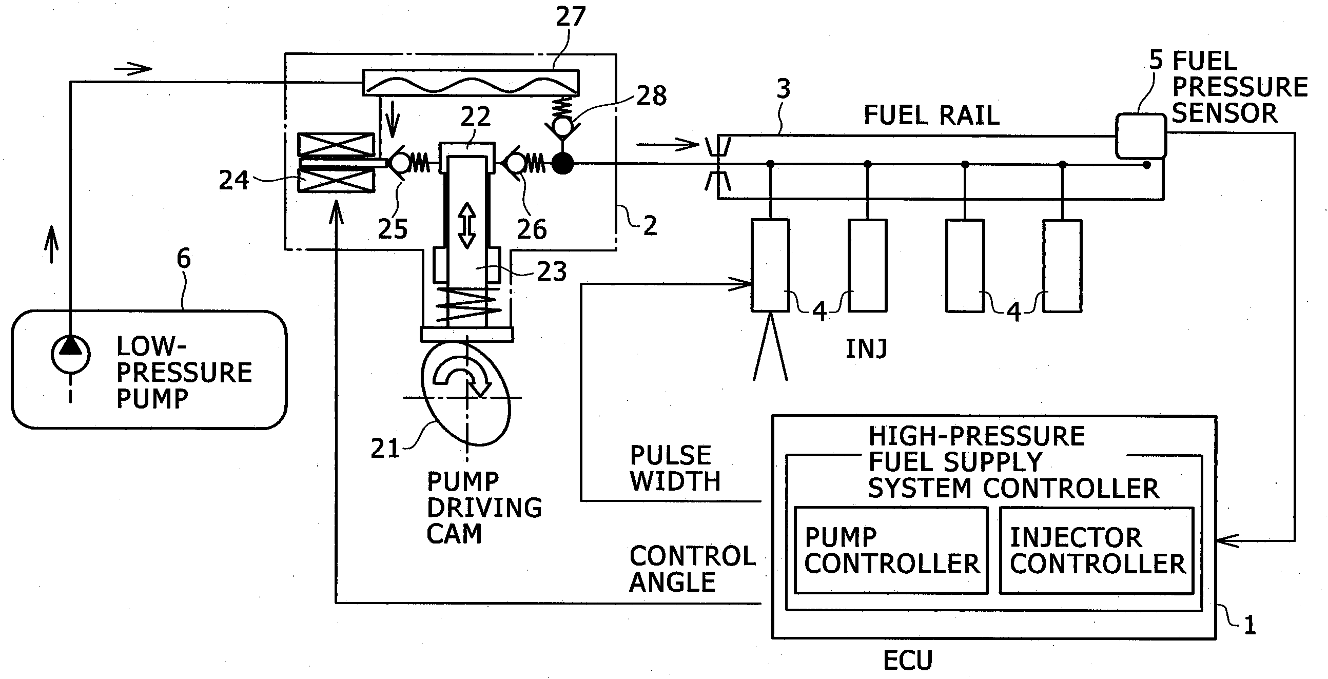 Diagnostic apparatus for high-pressure fuel supply system