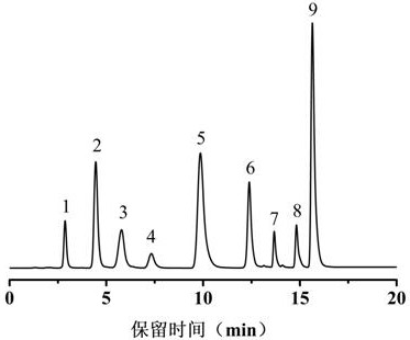 Preparation and application of hydrophilic/hydrophobic@acid/alkali equilibrium chromatography stationary phase