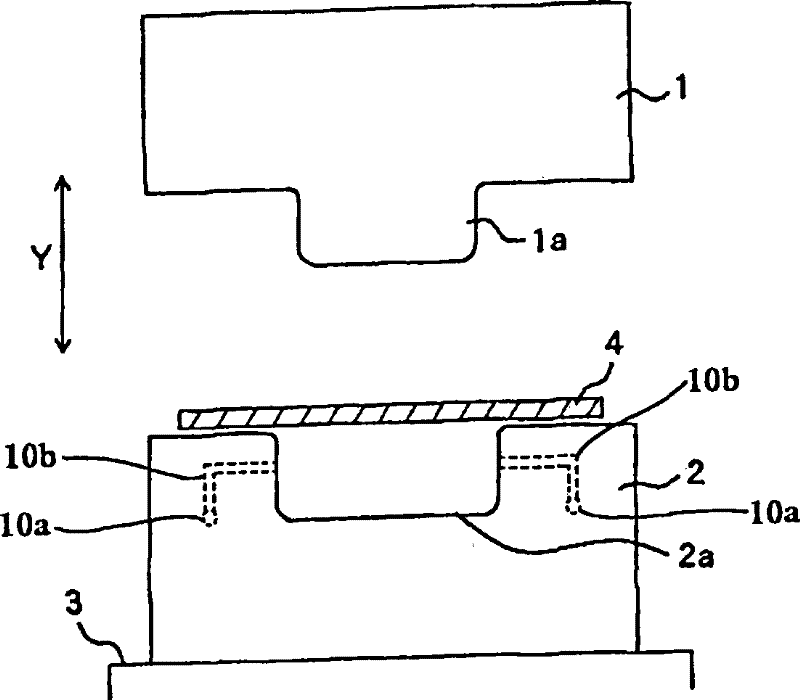 Hot-forming die, press-forming device, and hot press-forming method