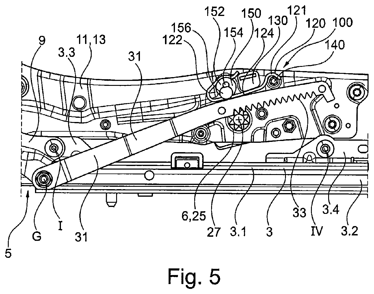 Vehicle seat having a drive device
