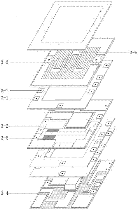 Three-dimensional stack structure of thin-film ceramic circuit