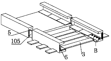 Tramcar track structure with protection structure