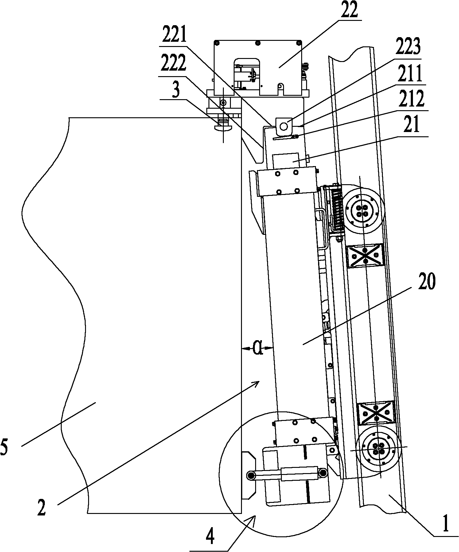 Stacking machine and lifting appliance thereof