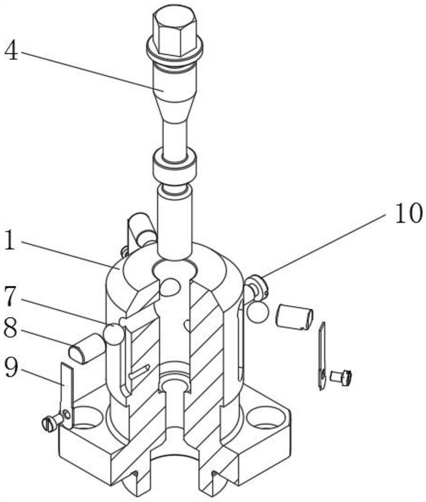 Expanding and retracting type positioning mandrel assembly