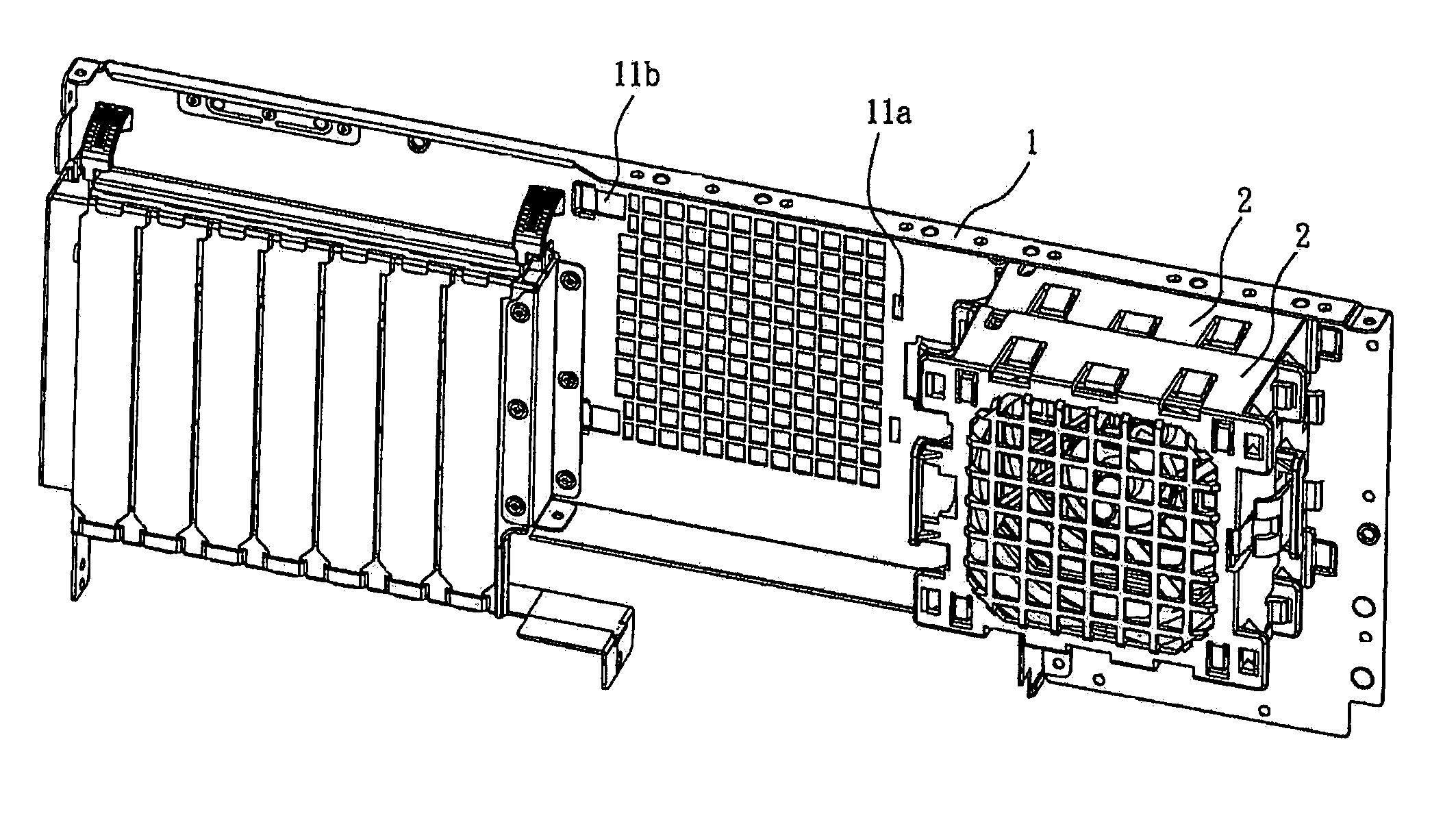 Heat dissipating structure applicable to a computer host