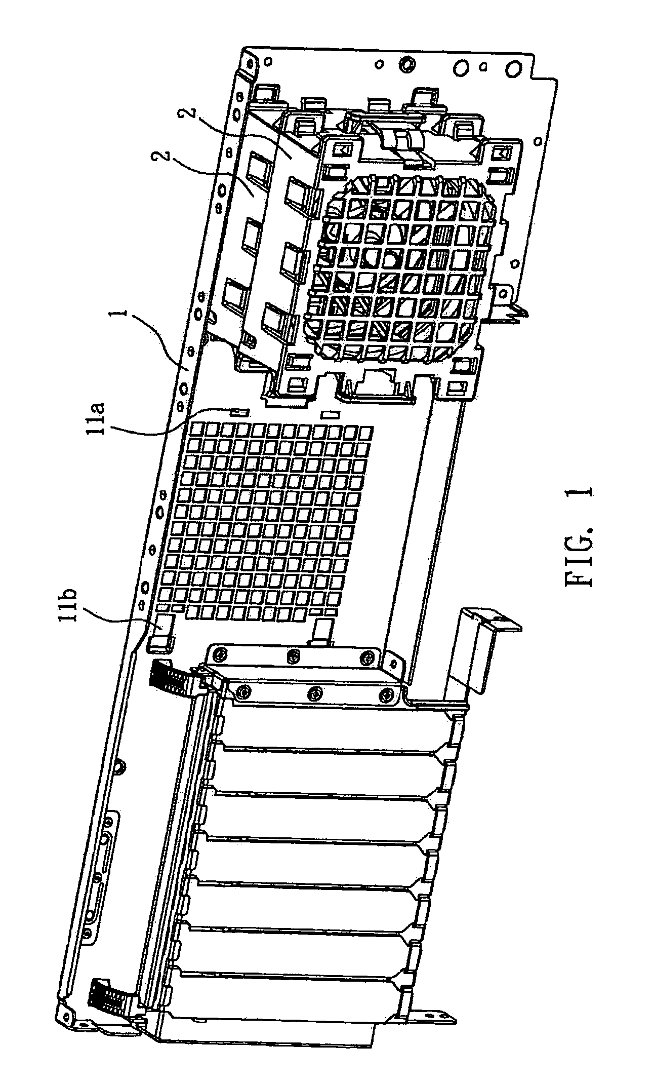 Heat dissipating structure applicable to a computer host