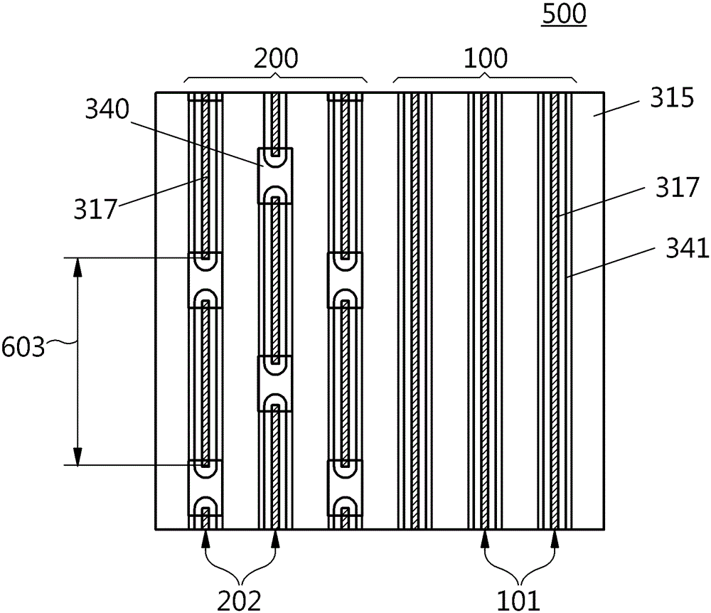 Semiconductor Switching Device with Different Local Cell Geometry