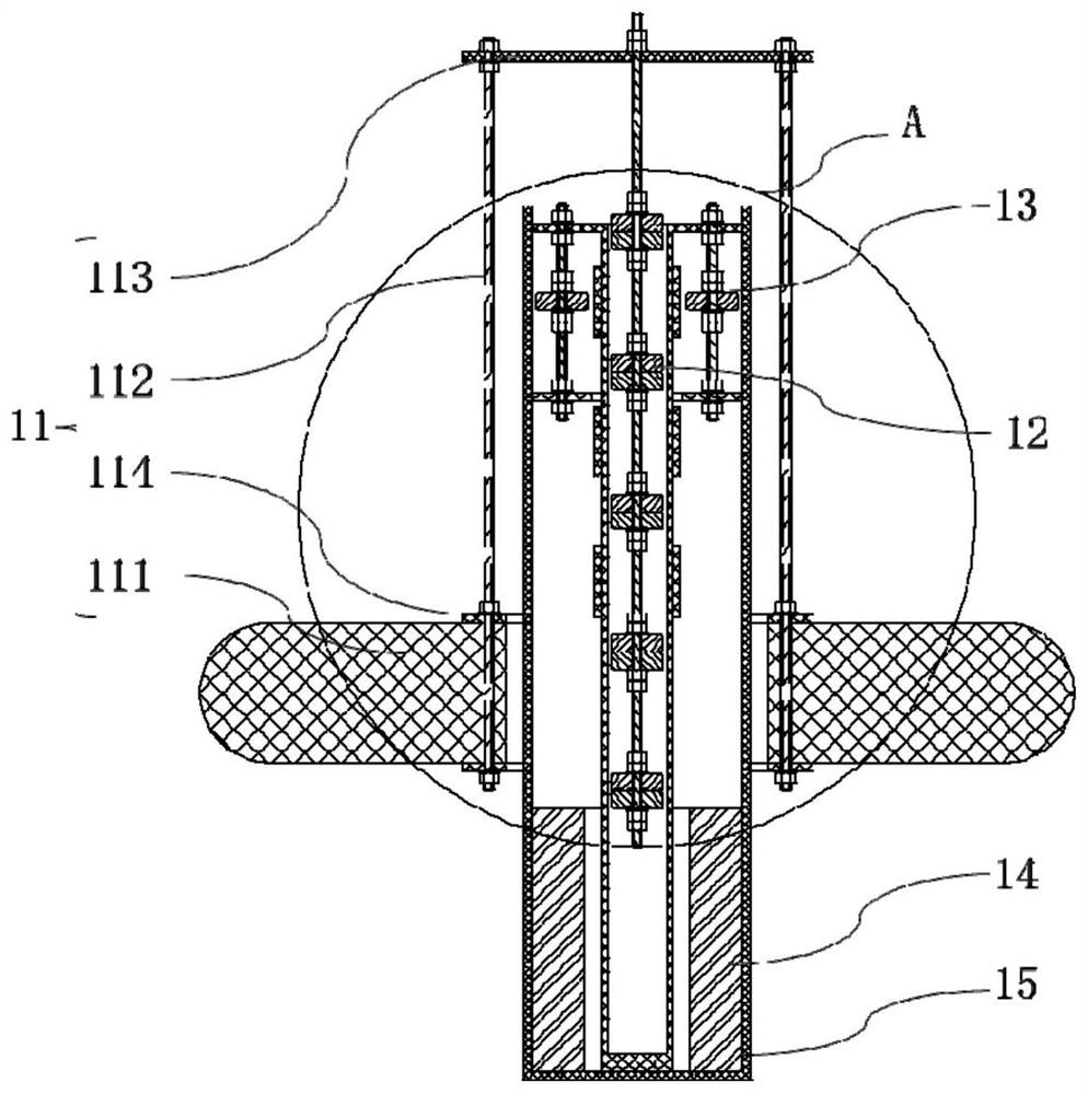 Multi-stable electromagnetic wave energy absorbing unit and parallel wave energy absorber