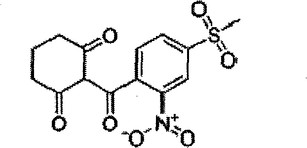 Mesotrione weeding composition