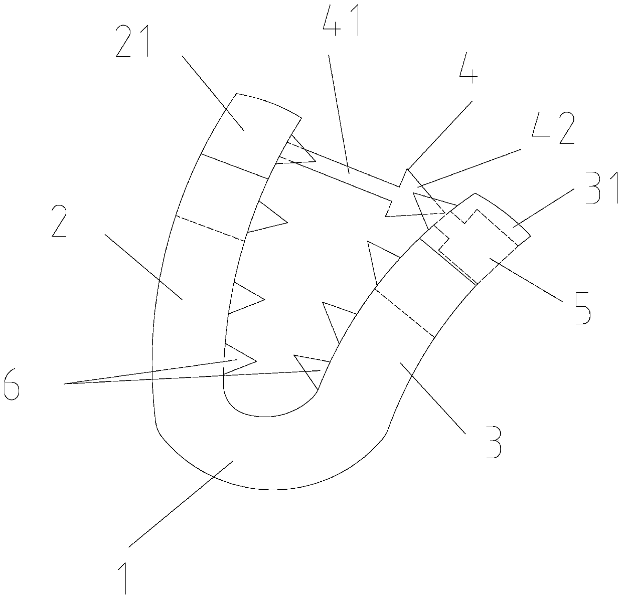 Gallbladder incision closing clamp