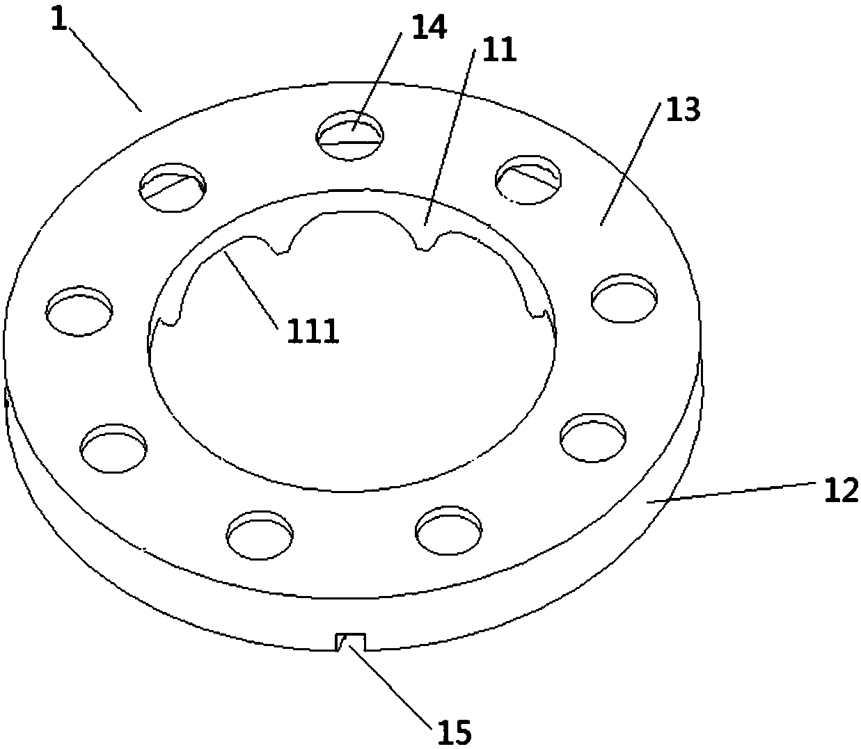 Internal oil blocking structure of compressor and compressor with the oil blocking structure