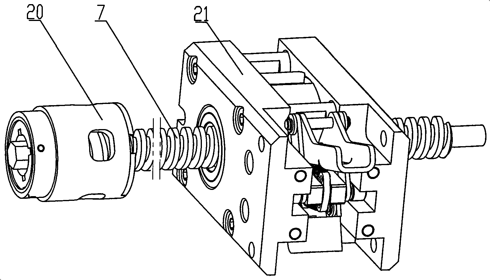Soft interlocking mechanism for switch cabinet vehicle-in/out apparatus