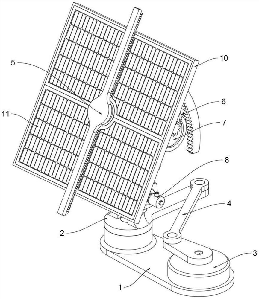 Photovoltaic power generation device with self-rotation cleaning function